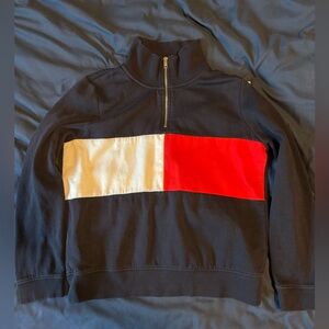 Tommy Hilfiger Quarter Zip Colorblock Sweatshirt